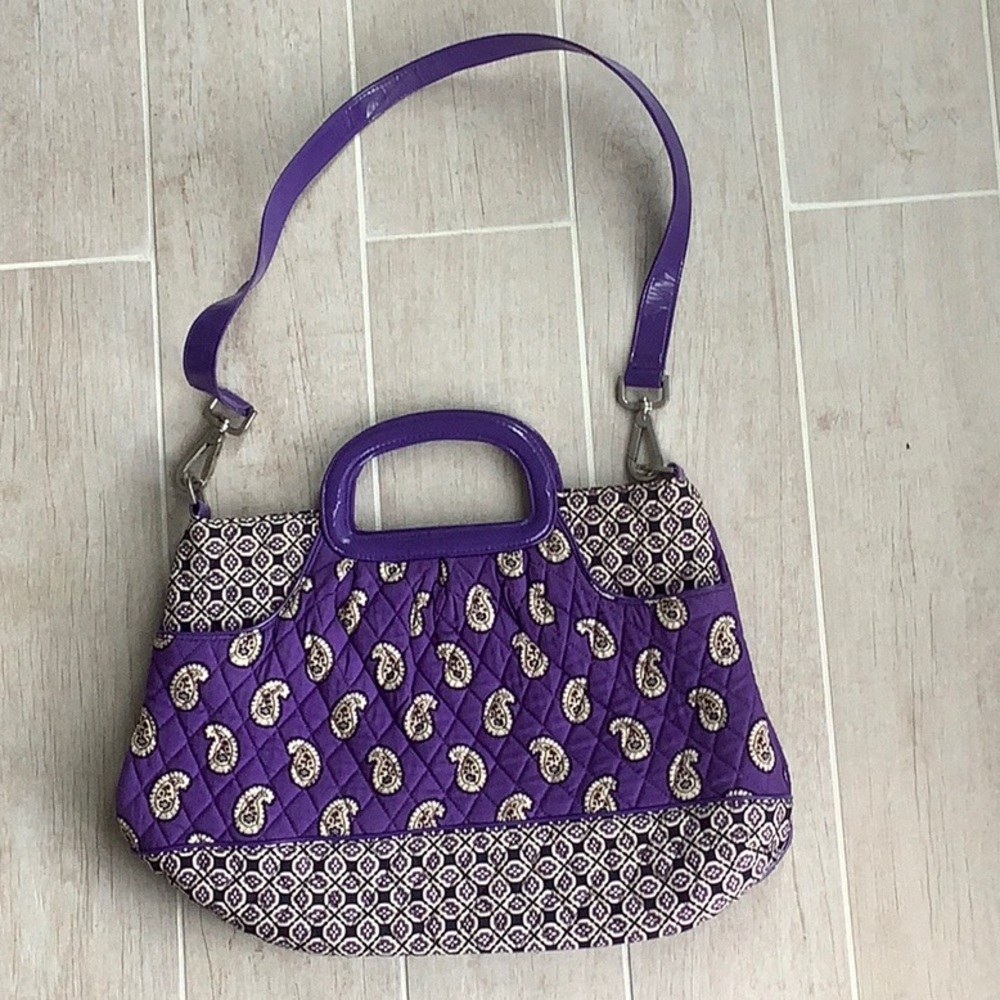 EUC Vera Bradley Simply Violet Charleston Tote